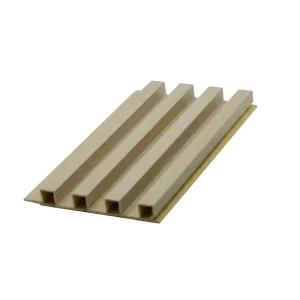 Waterproof WPC 3D Grille Wall Panel for Interior Walls with LED Light