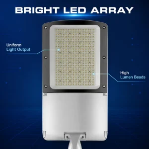 Weather Ready 300W LED Road Light Series IP65 Waterproof Dustproof Outdoor Municipal Street Lamp for Large Highway & Parking Lot