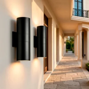 Weatherproof IP65 Outdoor Wall Sconce American Villa Lighting for Garden Hotel Facade Entrance Durable Aluminum Wall Lamp