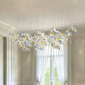Wedding Decoration Bedroom Flower Crystal Ceiling Lamp Chandelier Parts for Living Room
