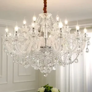 Wedding Decorative Lighting European Glass Crystals Candles Chandeliers