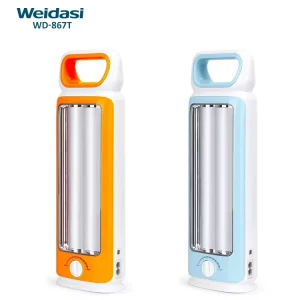 Weidasi Led Emergency Lamp Portable Rechargeable Emergency Light with Stepless Dimming Indoor Outdoor