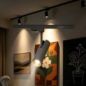 White Anti Glare Track Mounted Spotlight Modern Light for Art Exhibition Retail Store Home Commercial Lighting