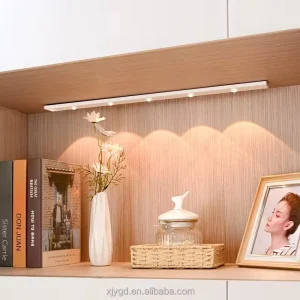 White Black LED Cabinet Light USB Rechargeable Motion Sensor LED Light for Kitchen Wardrobe Cabinet Lighting 20CM 30CM 40CM 50CM