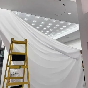 White LED Decorative Advertising Light Box Clear PVC Stretch Ceiling Film