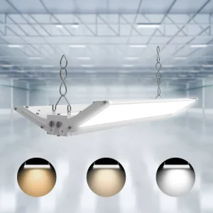 White LED Linear High Bay Light 80W 12000Lm Power and Color Selectable Industrial LED Linear High Bay Lamp