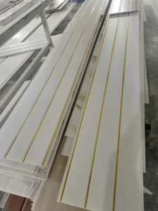 White Traditional PVC Ceiling Panel Perforated Design Moisture Proof Malls Gyms Hospitals Supermarkets Ceiling Grid