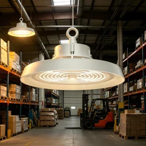 White or Black Appearance IP65 UFO High Bay Light 100W SMD2835 Aluminum 4000K for Warehouse Workshop Factory Lighting