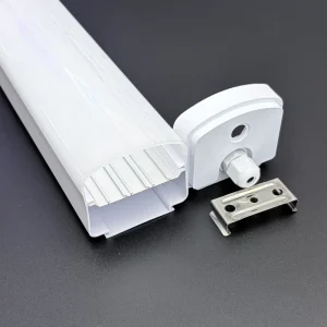 Wide Body 1.2m PC LED Tri-proof Batten Housing Kit IP65 Waterproof Vapor Tight Cover for Warehouse Supermarket Garage CE