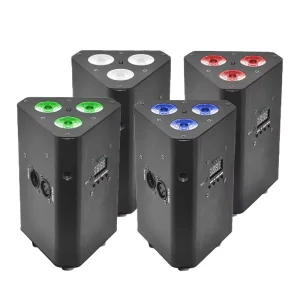 Wireless Remote Control Wi Fi RGBW 4In1 Battery Operated DMX512 Stage Lighting Spotlights for Churches Concerts Parties KTV
