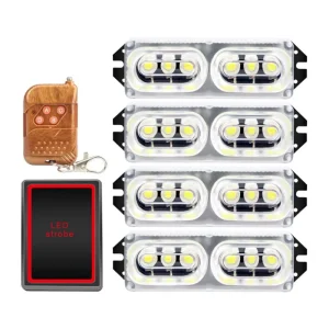 Wireless Remote Controlled Multicolor LED Grille Light for Car Automotive Front Grill Decoration Lighting