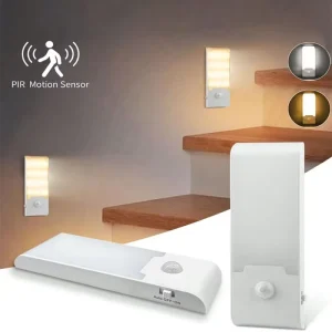 Wireless Smart Rechargeable Motion Sensing Light for Wardrobes Cabinets Bedside and Hallways Magnetic Led Night Light