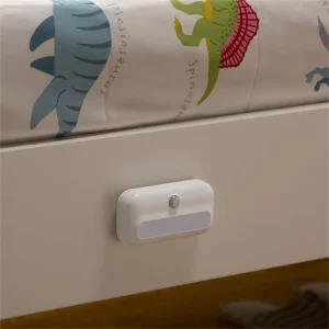Wireless USB Rechargeable PIR Motion Sensor LED Night Light for Bedroom Bedside Stairs IntelliSense Control High Safety 2-Year
