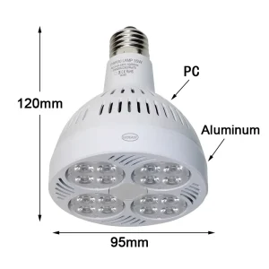 X-P30-35W 35W Zoomable LED PAR Spotlight E27 Base AC100-240V Adjustable Beam Angle CCT Tunable for Fashion Dress Store