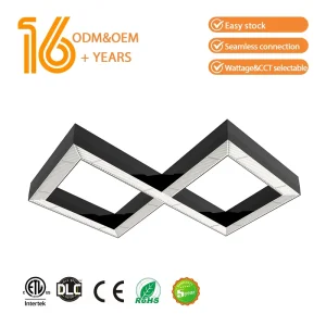Xtruded Aluminum Hexagon Profile Anti Glaring LED Linear Light with IP44 Rating and Dimmable Feature
