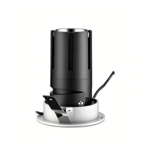 YL LD1003R 002 Anti Glare Recessed LED Ceiling Light Rotatable Spotlight for Boutique and Retail Displays