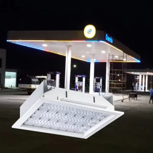 ZGSM Outdoor Waterproof 150w LED Canopy Light for Gas Fuel Petrol Station Canopy Lamps