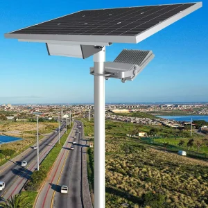 ZGSM Solar Flood Lighting 50 Watts Led Light 54AH 12.8V Battery IP66 Waterproof LED Solar Roadway Flood Lights with ENEC