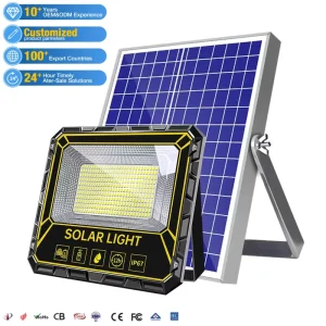 ZY CE Super Bright LED Outdoor Solar Flood Light IP67 Waterproof Floodlight 60W 1000W Garden Solar Street Light