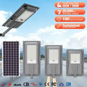 ZY OEM ODM Outdoor Integrated Household Courtyard Road Lighting IP65 Waterproof CE ROSH All in One Led Solar Street Light
