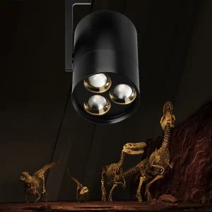 Zoomable 35W 45W Modern Commercial Track Spotlight LED COB Chip for Museums Aluminum Body DALI Dimmable CRI 93 Ra93 3000K 6000K