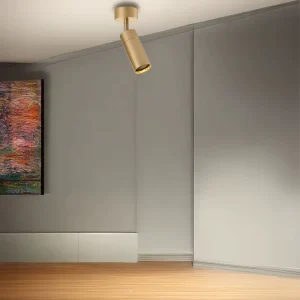 Zoomable 7W 10W Golden LED Light Track Rail Spotlight COB Chip Modern Aluminum Body CRI 97 Dimmable 3000K 4000K 6000K