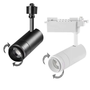 Zoomable COB LED Track Light 15W 20W 30W Commercial Beam Angle Adjustable Focusable Modern Design Focus Track Lights