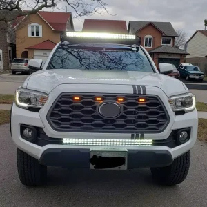 for Toyota Tacoma Auto Modified LED Front Grill Lights Accessories LED Daylight Driving Warning Light