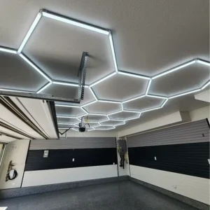 the New Best High Brightness Showroom Car Beauty Garage Led Light Hexagon Garage Lighting