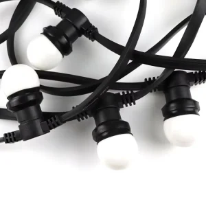 to Russia Snow Weather Resistant Strong Flat Rubber Garland Cable 100m 250sockets LED String Light Outdoor IP65